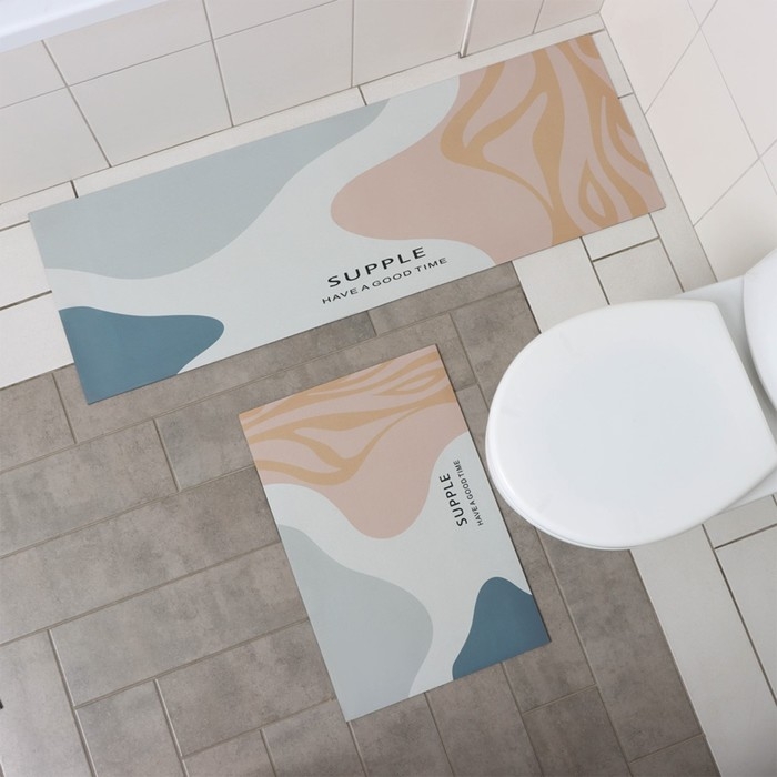 Коврики для кухни SAVANNA &laquo;Роузи&raquo;, 2 шт: 40&times;120 см, 40&times;60 см