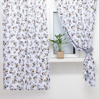 Комплект штор для кухни с подхватами Этель &laquo;Груши&raquo; 145х180см-2 шт., 100% п/э