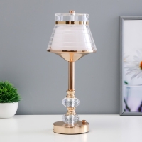 Настольная лампа сенсорная "Кадди" LED 3Вт 3000-6000К USB АКБ диммер золото 14х14х36 см Настольная лампа сенсорная "Кадди" LED 3Вт 3000-6000К USB АКБ диммер золото 14х14х36 см