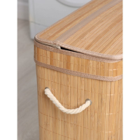 Корзина для белья Доляна «Кантри», с крышкой, 46×26×55 см, цвет бежевый Корзина для белья Доляна «Кантри», с крышкой, 46×26×55 см, цвет бежевый