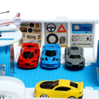 Самолёт - парковка «Авиабаза», с 4 машинками и вертолётом Самолёт - парковка «Авиабаза», с 4 машинками и вертолётом