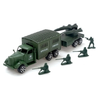 Машина инерционная &laquo;Армия&raquo;, с прицепом, МИКС