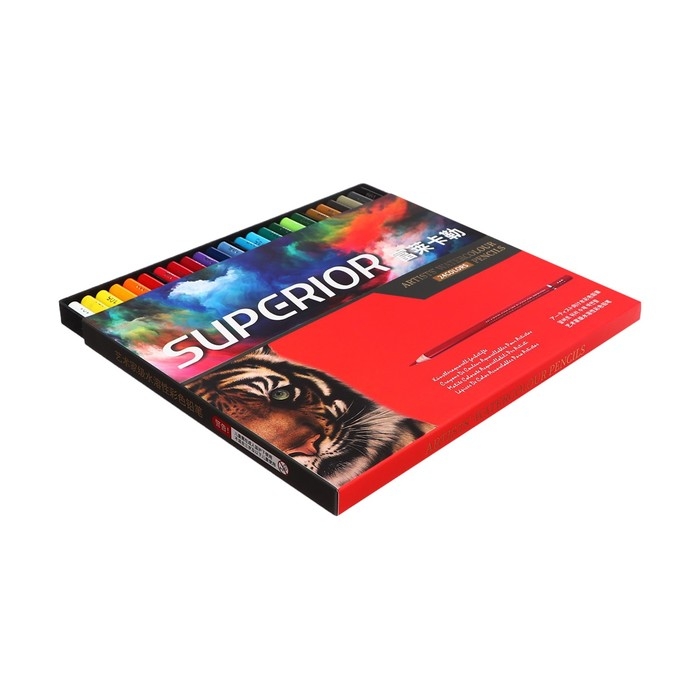 Карандаши акварельные 24 цвета, в картонной коробке WCP-24