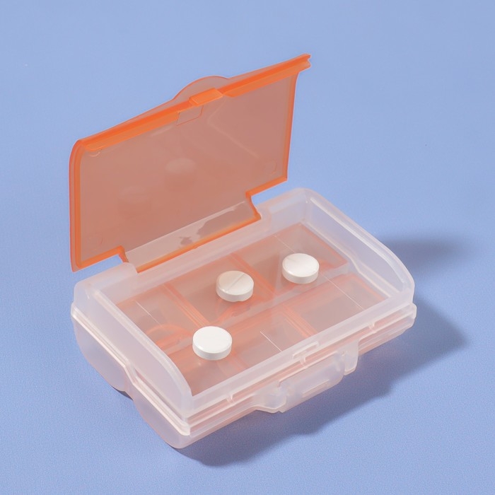 Таблетница «Комбо», 9 × 7 × 3,5 см, 7 секций, цвет МИКС Таблетница «Комбо», 9 × 7 × 3,5 см, 7 секций, цвет МИКС