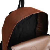 Рюкзак школьный на молнии, наружный карман, цвет коричневый Рюкзак школьный на молнии, наружный карман, цвет коричневый