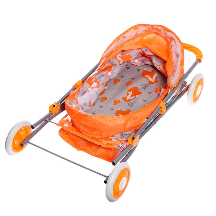 Коляска для кукол универсальная &laquo;Лисички&raquo;, металлический каркас