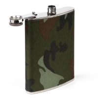 Подарочный набор 5 в 1 "Полевой": фляжка 270 мл, 2 рюмки,брелок, открывалка-штопор, 17 х 21.5 см 112