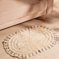 Ковер для ванны SL Home, хлопок, 60&times;90 см, цвет белый