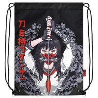 Мешок для обуви 480 х 360 мм, Феникс, сублимация, "Девушка с катаной" Мешок для обуви 480 х 360 мм, Феникс, сублимация, "Девушка с катаной"