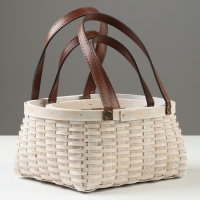 Набор корзин плетеных, 23х19x11/25 см, 18х14,5x10/21 см, 2 шт, белый, секвойя