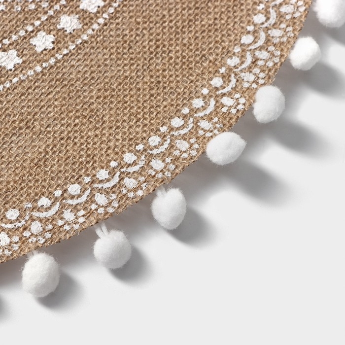 Салфетка сервировочная на стол Доляна «Африка», 38×38 см, цвет белый Салфетка сервировочная на стол Доляна «Африка», 38×38 см, цвет белый