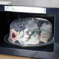 Крышка для СВЧ &laquo;Деко. Маки&raquo;, d=24.5 см