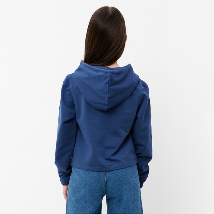 Толстовка для девочки, цвет ниагара, рост 146 см