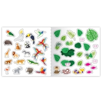 Раскраска по номерам &laquo;Дикие животные&raquo;, 16 стр., с наклейками, 12 картинок, 5+