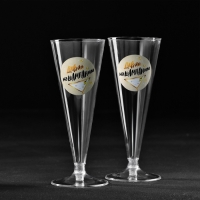 Набор пластиковых бокалов под шампанское &laquo;Нашампаним&raquo;, 150 мл