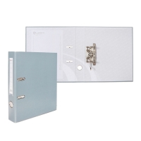 Папка-регистратор А4, 50 мм, Calligrata, ПВХ, тиснение "лен", металлическая окантовка, карман на корешок, собранная, серая, микс Папка-регистратор А4, 50 мм, Calligrata, ПВХ, тиснение "лен", металлическая окантовка, карман на корешок, собранная, серая, микс