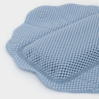 Набор для ванны с присосками &laquo;Лотос&raquo;, коврик 43&times;90 см, подушка 33&times;33 см, цвет синий