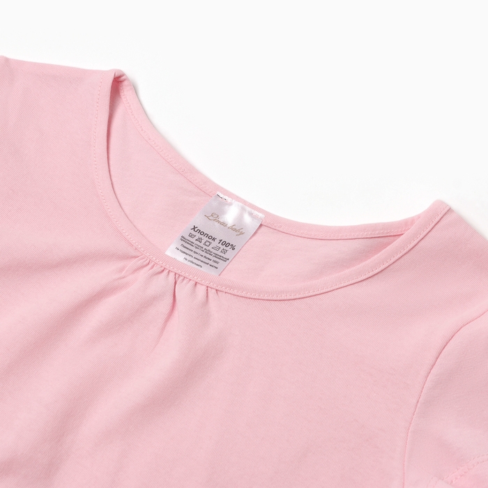 Футболка для девочки, цвет розовый, рост 158 см