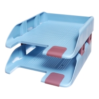 Набор из 2 лотков для бумаг с боковым креплением, ErichKrause Forte, Manga, микс Набор из 2 лотков для бумаг с боковым креплением, ErichKrause Forte, Manga, микс