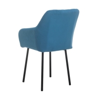 Стул "Либерти", Велюр бирюза/Черный