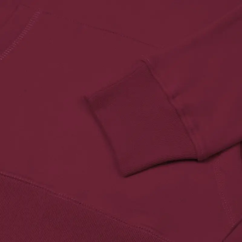 Толстовка с капюшоном унисекс Hoodie, бордовая, размер XS