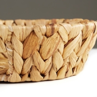 Блюдо декоративное "Золотистый колос", 23 х 7 см, водный гиацинт Блюдо декоративное "Золотистый колос", 23 х 7 см, водный гиацинт