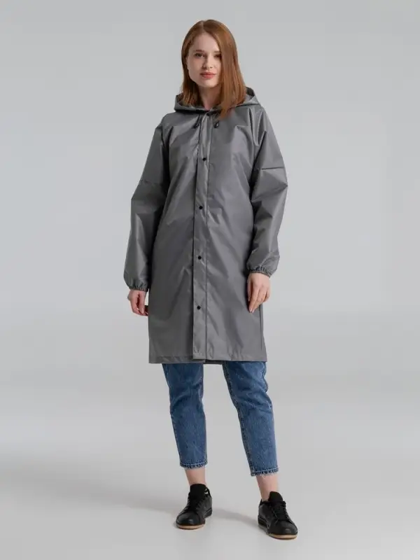Дождевик со светоотражающими элементами Rainman Blink, серый, размер L Дождевик со светоотражающими элементами Rainman Blink, серый, размер L