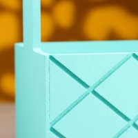 Кашпо деревянное "Эллада большая, сетка", с ручкой, 25&times;12,5&times;10(25) см Тиффани