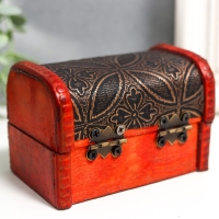 Шкатулка сундучок дерево "Цветы в круге" 7,5х9,8х8,5 см Шкатулка сундучок дерево "Цветы в круге" 7,5х9,8х8,5 см