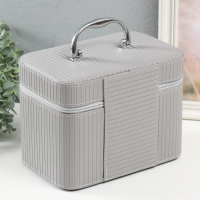 Шкатулка кожзам с зеркалом "Локки. Серый" набор 3 шт 21х13,5х13;18,5х10,5х10;16,5х15х23 см Шкатулка кожзам с зеркалом "Локки. Серый" набор 3 шт 21х13,5х13;18,5х10,5х10;16,5х15х23 см