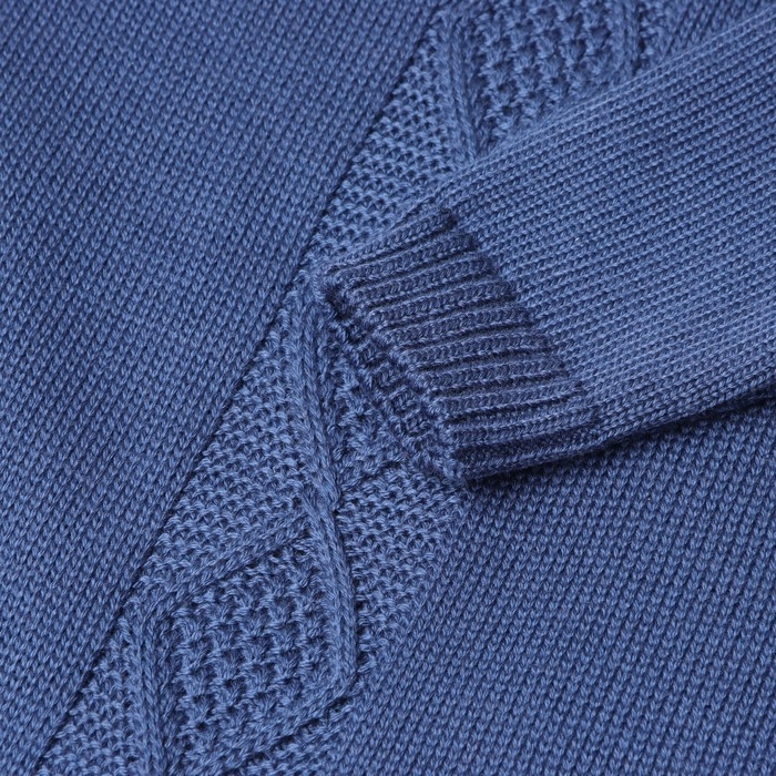 Комбинезон детский вязаный MINAKU, рост 56-62, цвет синий