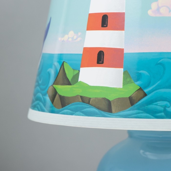 Настольная лампа "Морские приключения" Е14 15Вт голубой RISALUX