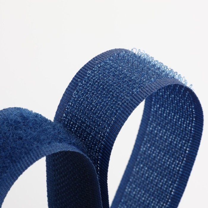 Липучка, 20 мм × 25 ± 1 м, цвет тёмно-синий Липучка, 20 мм × 25 ± 1 м, цвет тёмно-синий