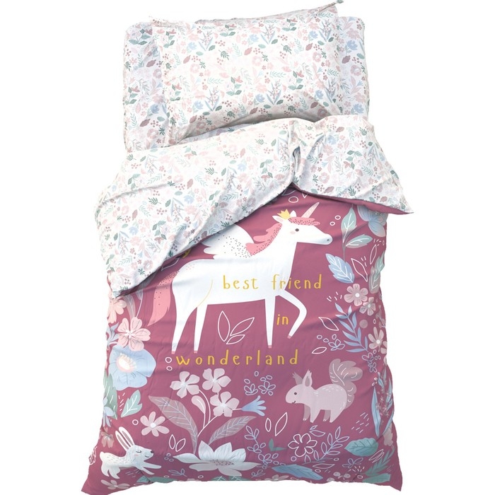 Постельное бельё Этель 1,5 сп Wonderland, 143х215 см, 150х214 см, 50х70 см -1 шт, 100% хл, бязь Постельное бельё Этель 1,5 сп Wonderland, 143х215 см, 150х214 см, 50х70 см -1 шт, 100% хл, бязь
