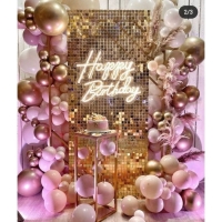 Панель с пайетками для фотозоны 30*30см розовая Панель с пайетками для фотозоны 30*30см розовая