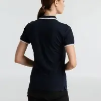 Рубашка поло женская Practice women 270 темно-синяя с белым, размер M