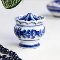 Лампада, настольная, 5,5&times;6 см, гжель