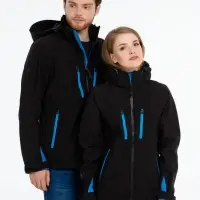 Куртка софтшелл женская Patrol черная с красным, размер XS