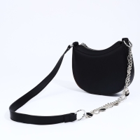 Сумка-багет на молнии, цвет чёрный Сумка-багет на молнии, цвет чёрный