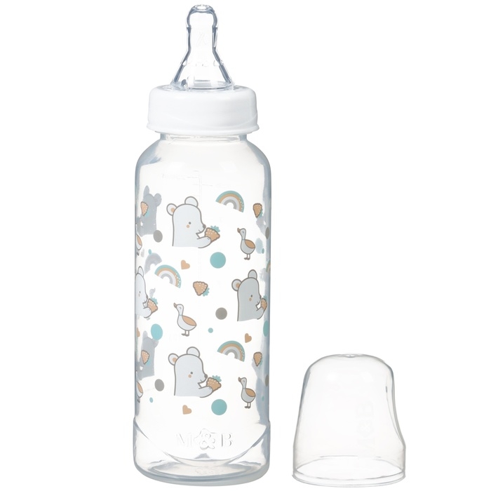Набор бутылочек для кормления &laquo;Медвежонок&raquo; 150 и 250 мл, серия Basic, прямые, МИКС