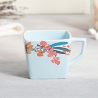 Чайная пара керамическая «Ты самая особенная», кружка 150 мл, блюдце 15.5х15.5 см, цвет голубой Чайная пара керамическая «Ты самая особенная», кружка 150 мл, блюдце 15.5х15.5 см, цвет голубой