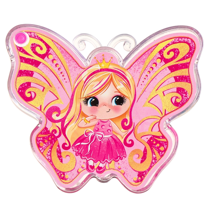 Водная игра с колечками &laquo;Бабочка&raquo;, цвет розовый