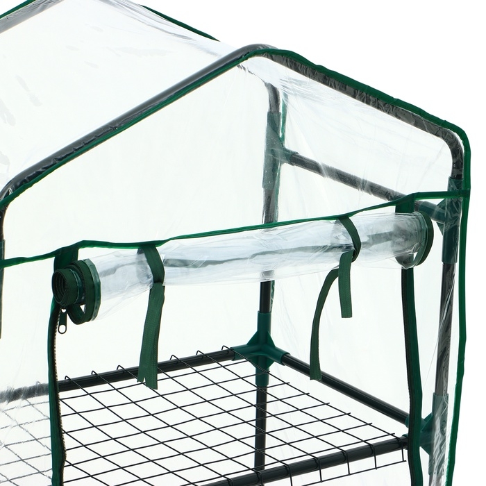 Парник-стеллаж, 3 полки, 110 &times; 40 &times; 65 см, металлический каркас d = 16 мм, чехол плёнка 80 мкм, Greengo
