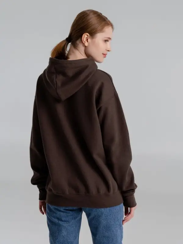 Толстовка с капюшоном Slam 320, темно-коричневая (шоколад), размер XS Толстовка с капюшоном Slam 320, темно-коричневая (шоколад), размер XS