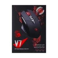 Мышь A4Tech Bloody V7, игровая, проводная, 3200 dpi, USB, черная