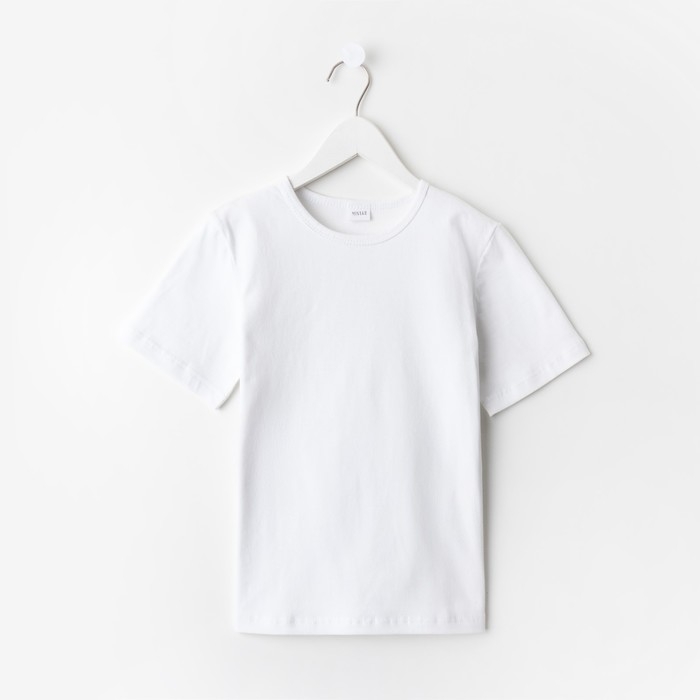 Футболка детская MINAKU цвет белый, рост 122 Футболка детская MINAKU цвет белый, рост 122