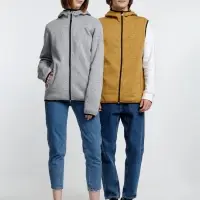 Жилет с капюшоном унисекс Gotland, горчичный, размер M