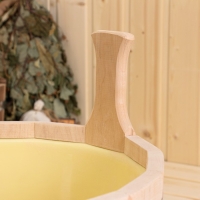 Шайка из ольхи, 12 л, двуручная, пластиковая вставка Шайка из ольхи, 12 л, двуручная, пластиковая вставка