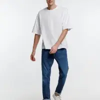 Футболка оверсайз унисекс Base Space, белая, размер XS/S Футболка оверсайз унисекс Base Space, белая, размер XS/S