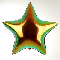 Шар фольгированный 32" «Звезда», цвет майский жук Шар фольгированный 32" «Звезда», цвет майский жук